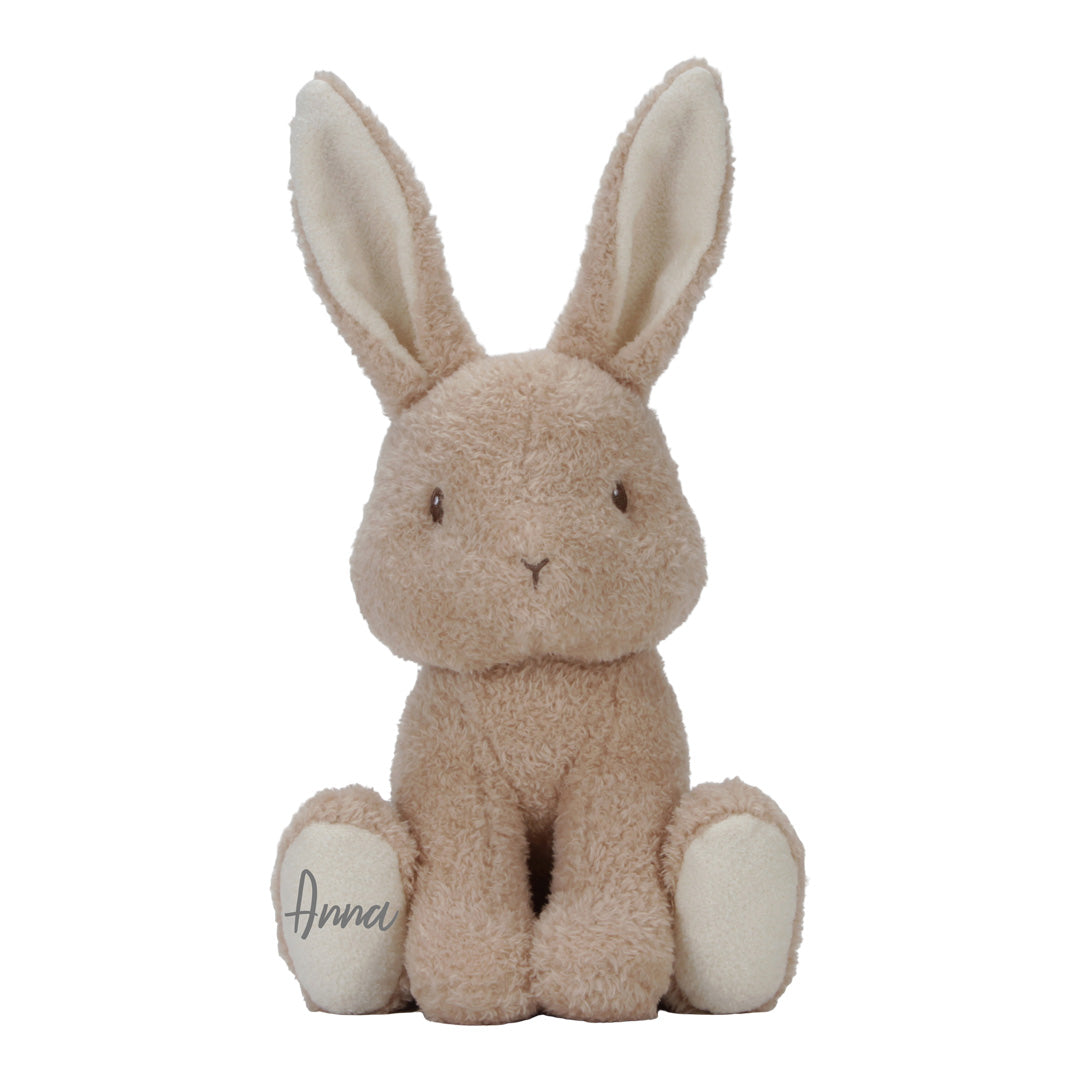 Personalisierbarer Baby Bunny Kuschelhase – 25 cm großes Kuscheltier ab Geburt