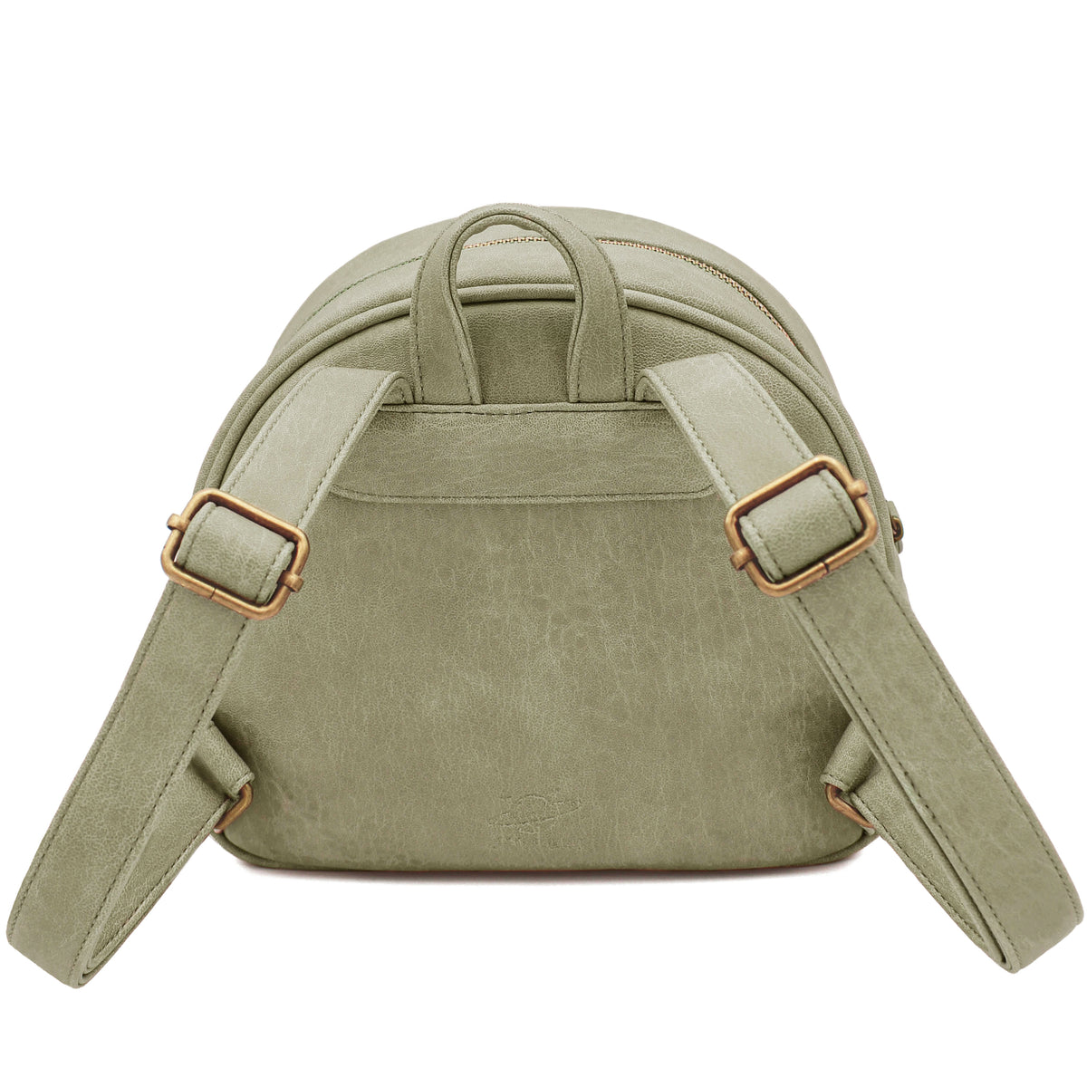 Little Who Regenbogen Boho Rucksack in Grün – Detailansicht des kompakten Kinder-Rucksacks mit verstellbaren Schulterträgern