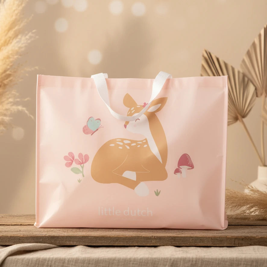 Little Dutch Fairy Garden Shopper POS8004 mit floralem Feen- und Blumenmotiv