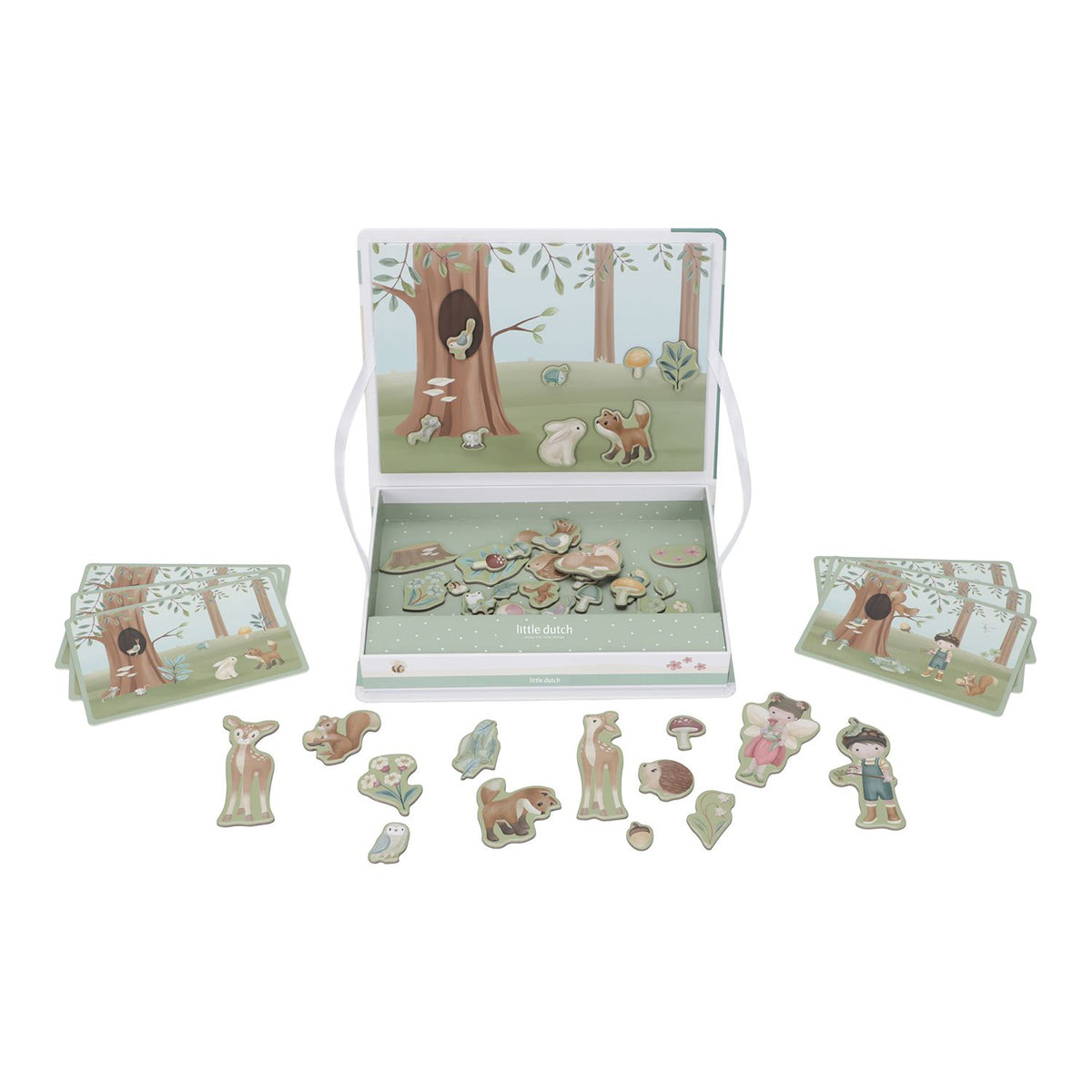 Little Dutch Forest Friends Magnetspiel – Übersicht der magnetischen Spielelemente
