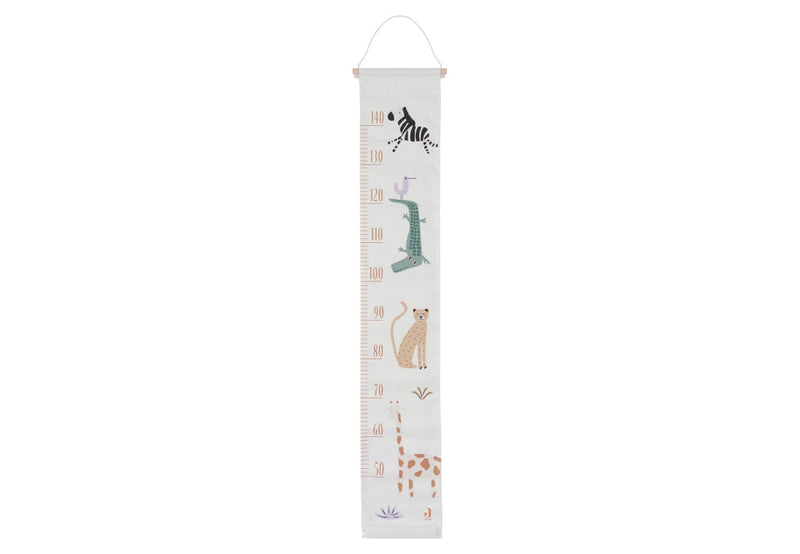 Jollein Messlatte Jungle Jambo 120 cm mit Dschungeltier-Motiven