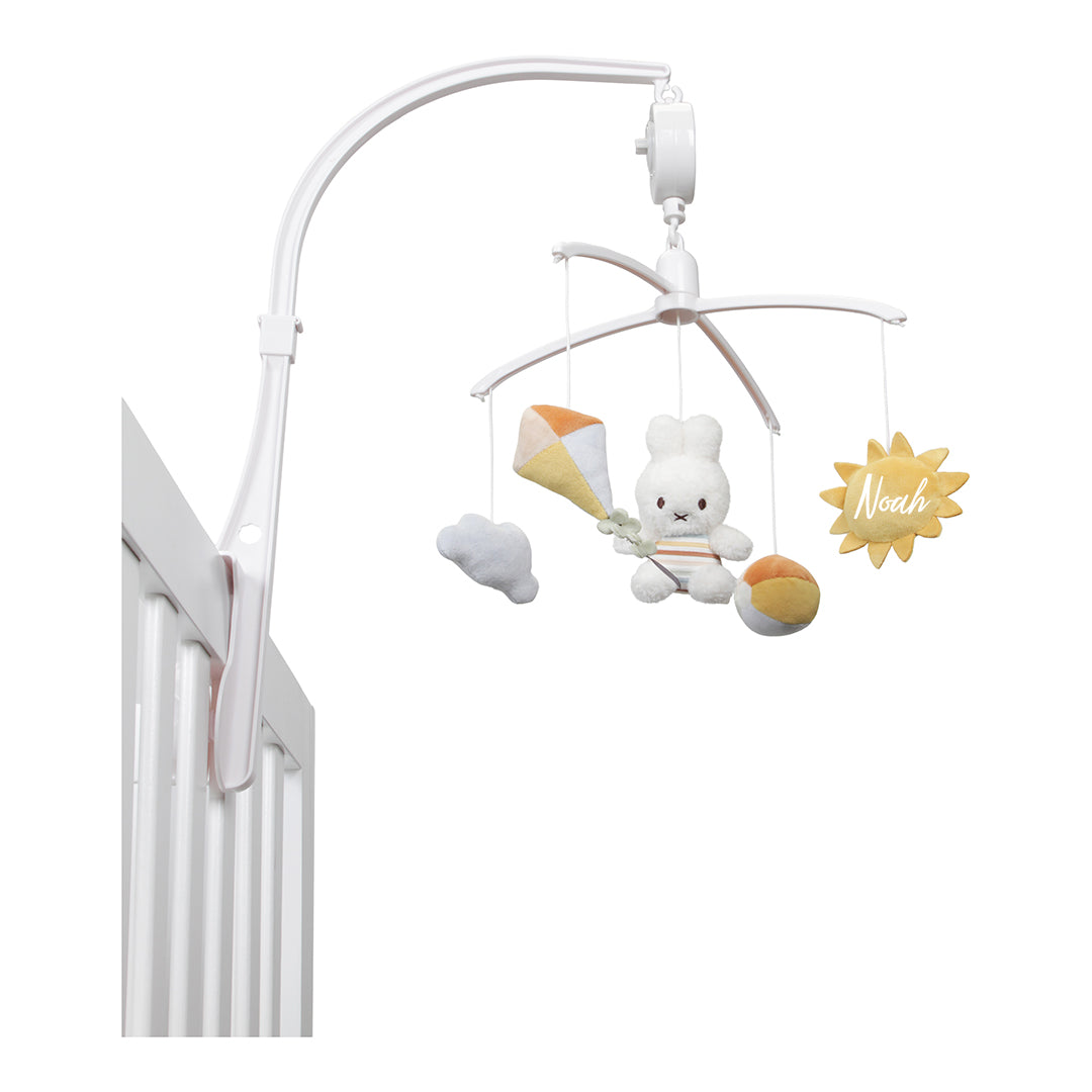 Miffy x Little Dutch Musik-Mobile Vintage Sunny Stripes personalisiert mit Name