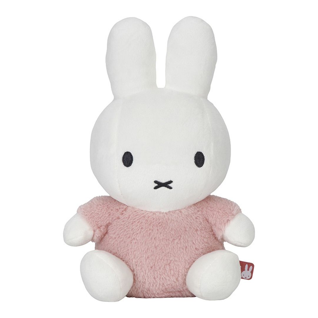 Miffy x Tiamo Kuscheltier Hase Fluffy Pink 25 cm – besonders weicher Plüschhase für Babys ab Geburt