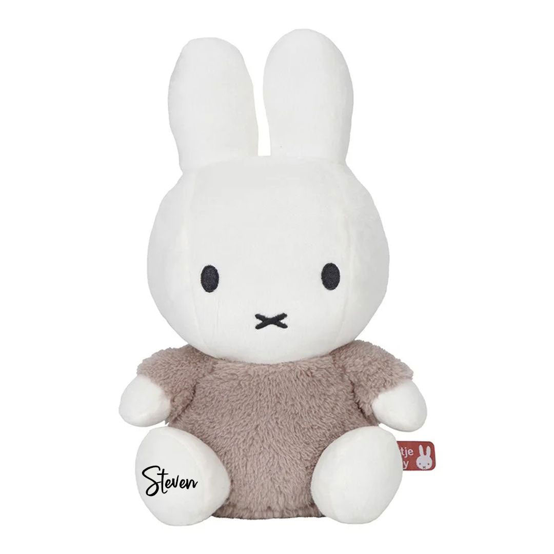 Kuscheltier Hase Fluffy 25 cm, taupe | Miffy x Tiamo