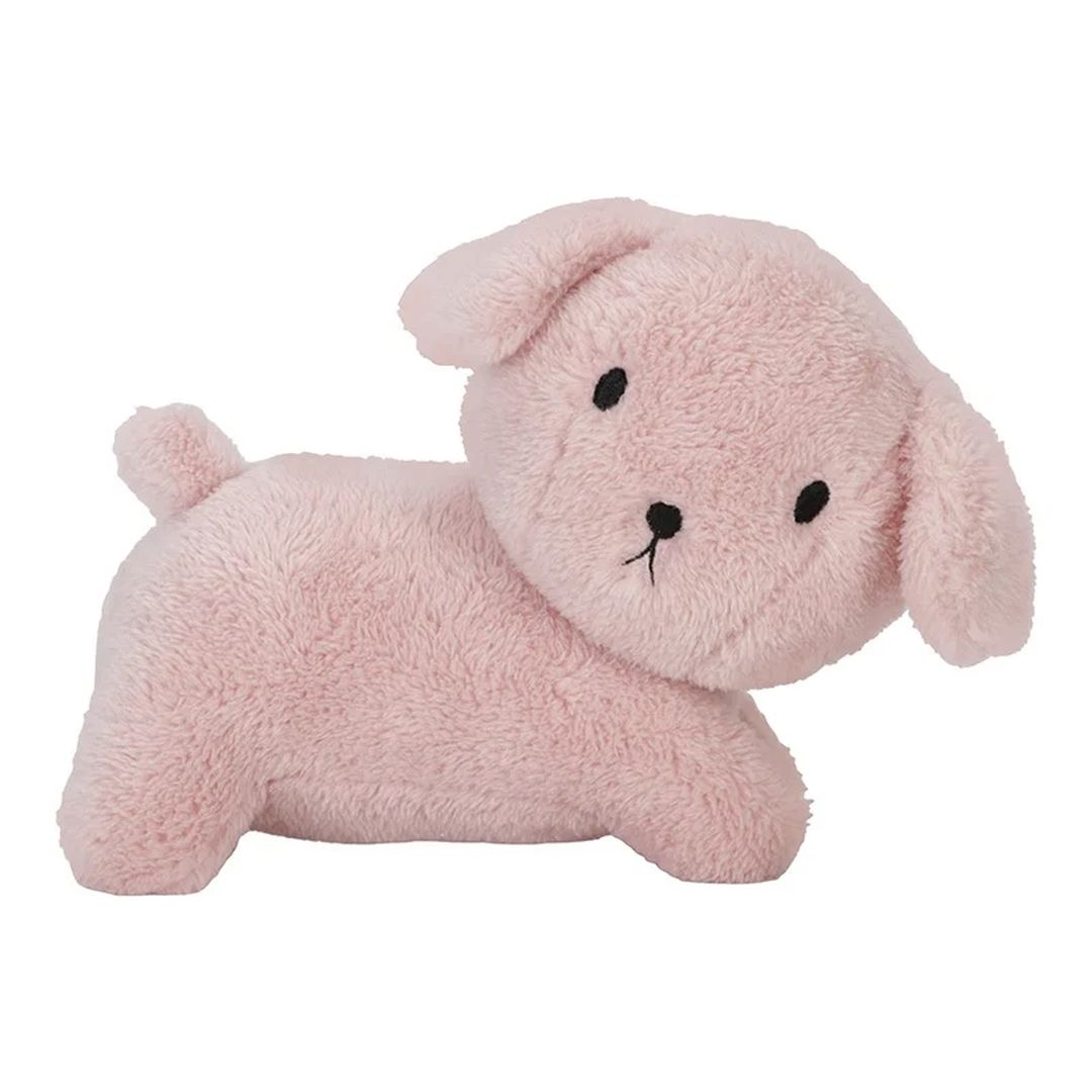 Miffy Kuscheltier Hund Snuffie Fluffy Pink 25 cm von Tiamo – weicher rosa Plüschhund für Babys ab Geburt