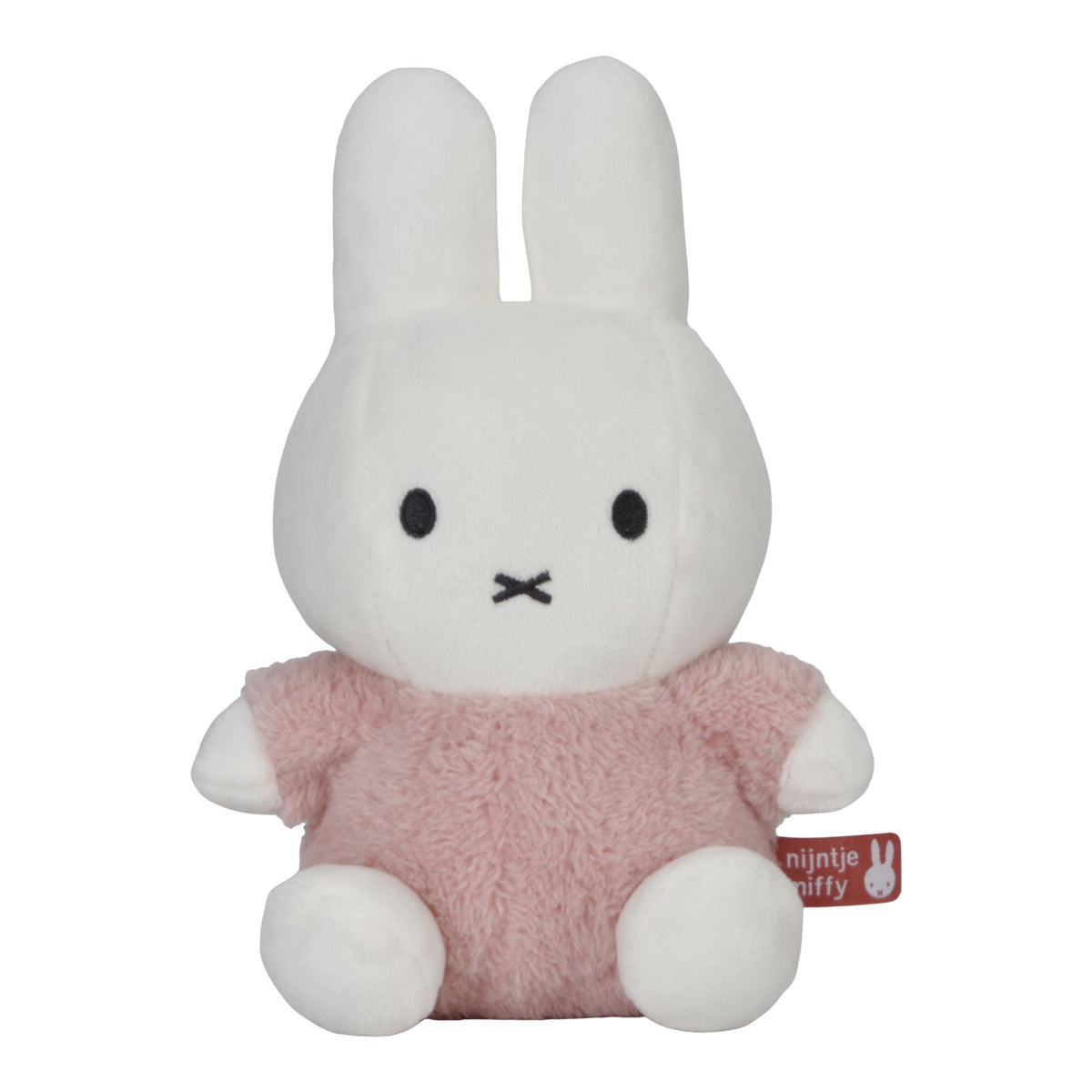 Miffy Geschenkset Fluffy Pink – weitere Ansicht des dreiteiligen Sets mit Rassel, Schnuffeltuch und Kuscheltier