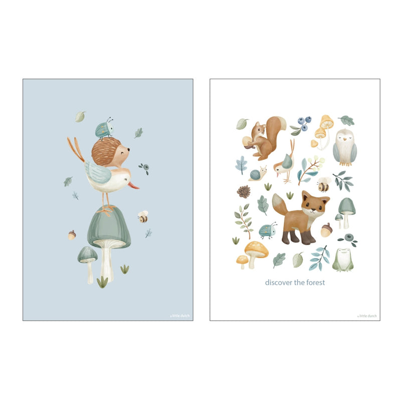 Póster Little Dutch Forest Wonders A3 – doble cara