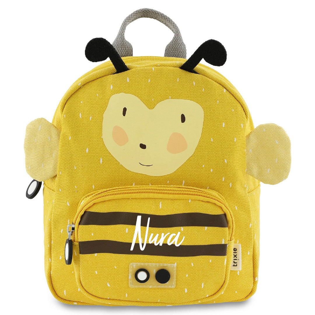 Trixie Rucksack klein Frau Hummel – mit Hummelmotiv und aufgedrucktem Namen