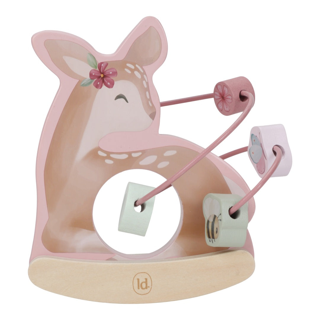 Motorikschleife Reh aus Holz in der Produktansicht