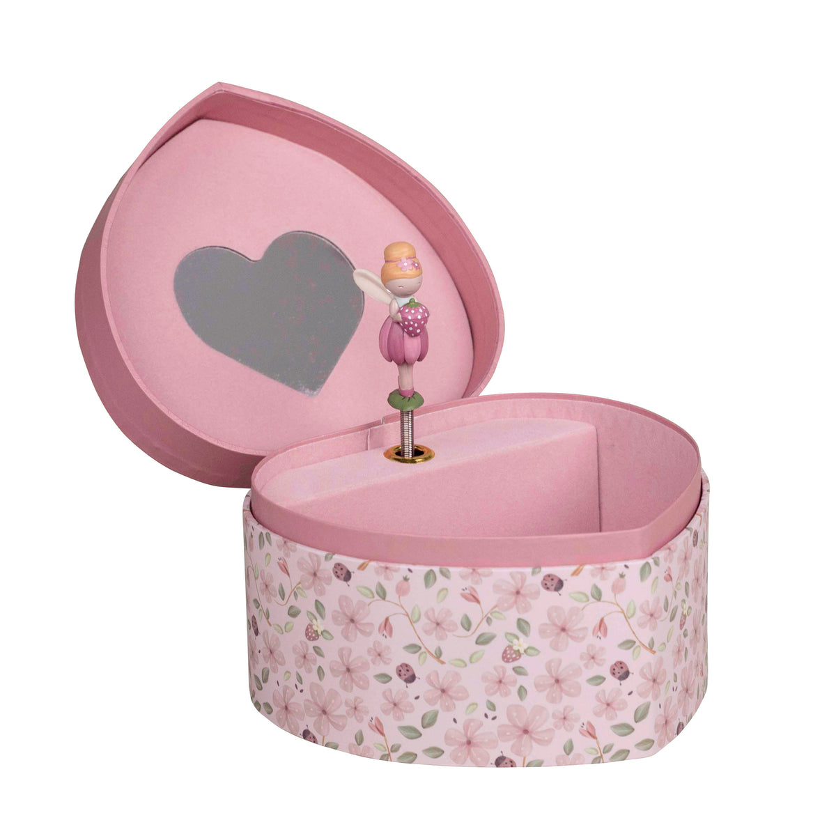 Little Dutch Fairy Garden Schmuckkästchen mit Musik – Geschenkidee für Kinder mit Spiegel, tanzender Fee und Aufziehmechanismus