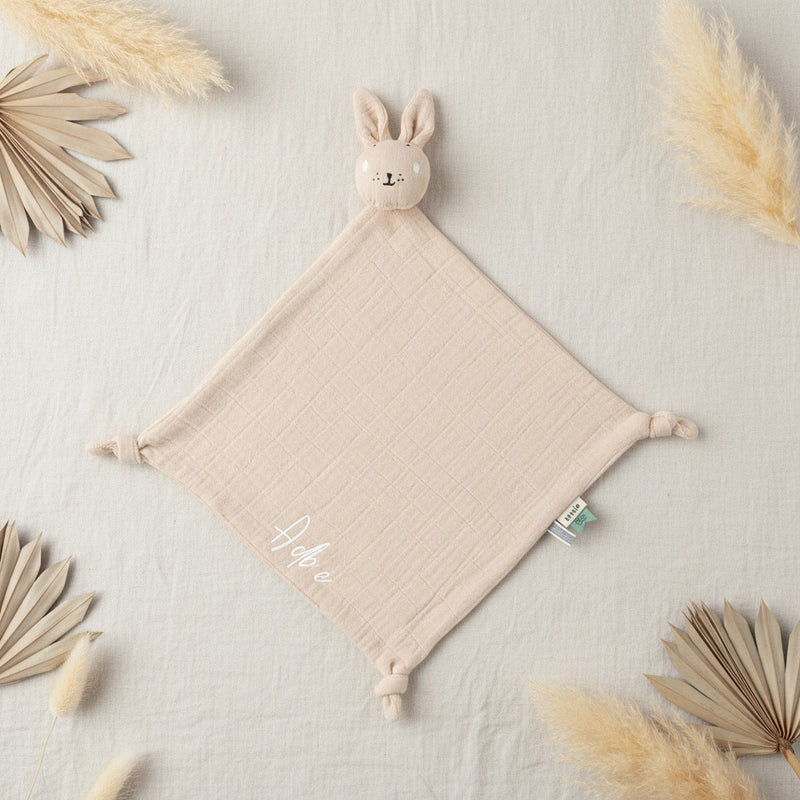 Trixie Schnuffeltuch Bliss Blossom Frau Hase in Rosa personalisierbar