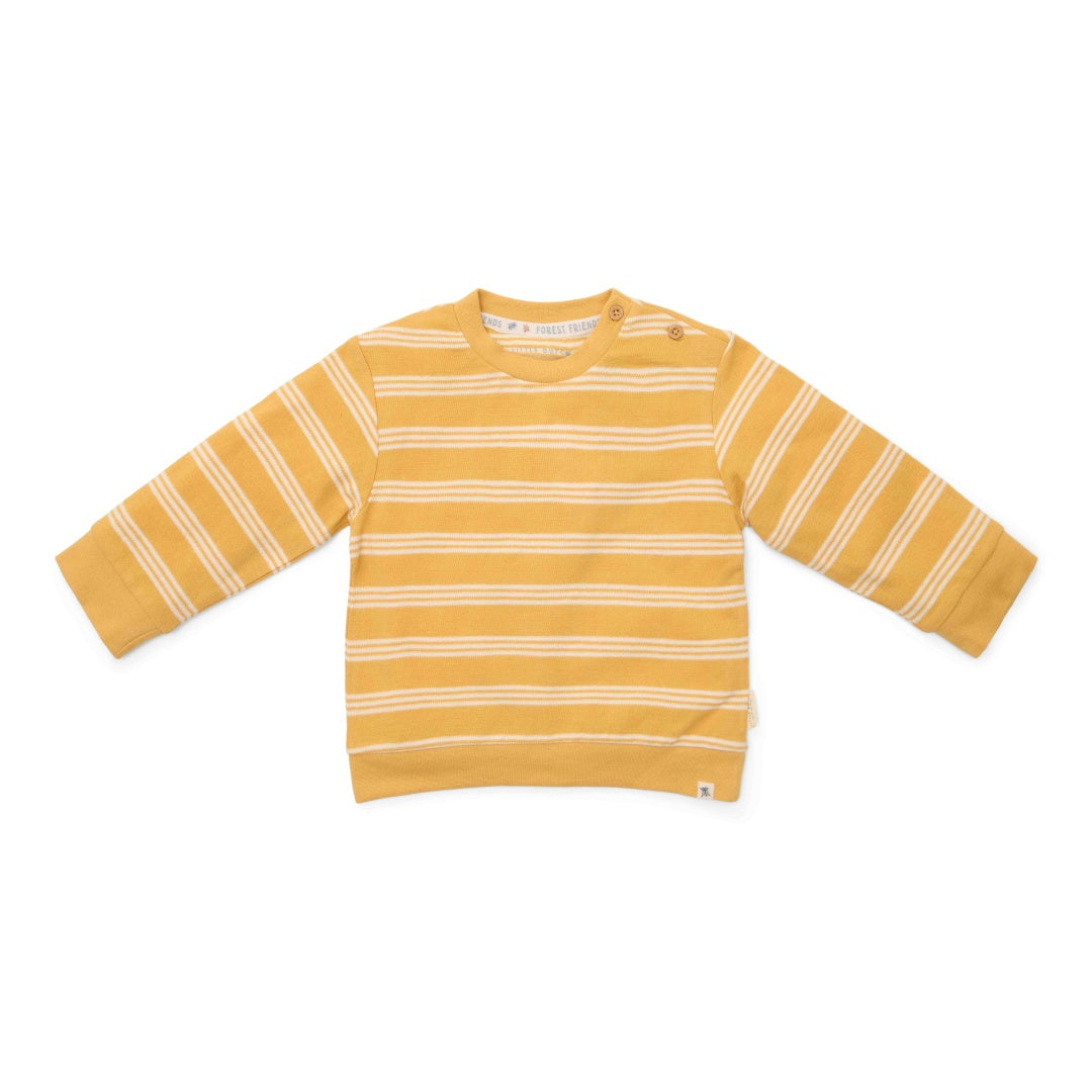 Little Dutch Sweatshirt Yellow Stripe in Gelb und Weiß für Babys und Kinder