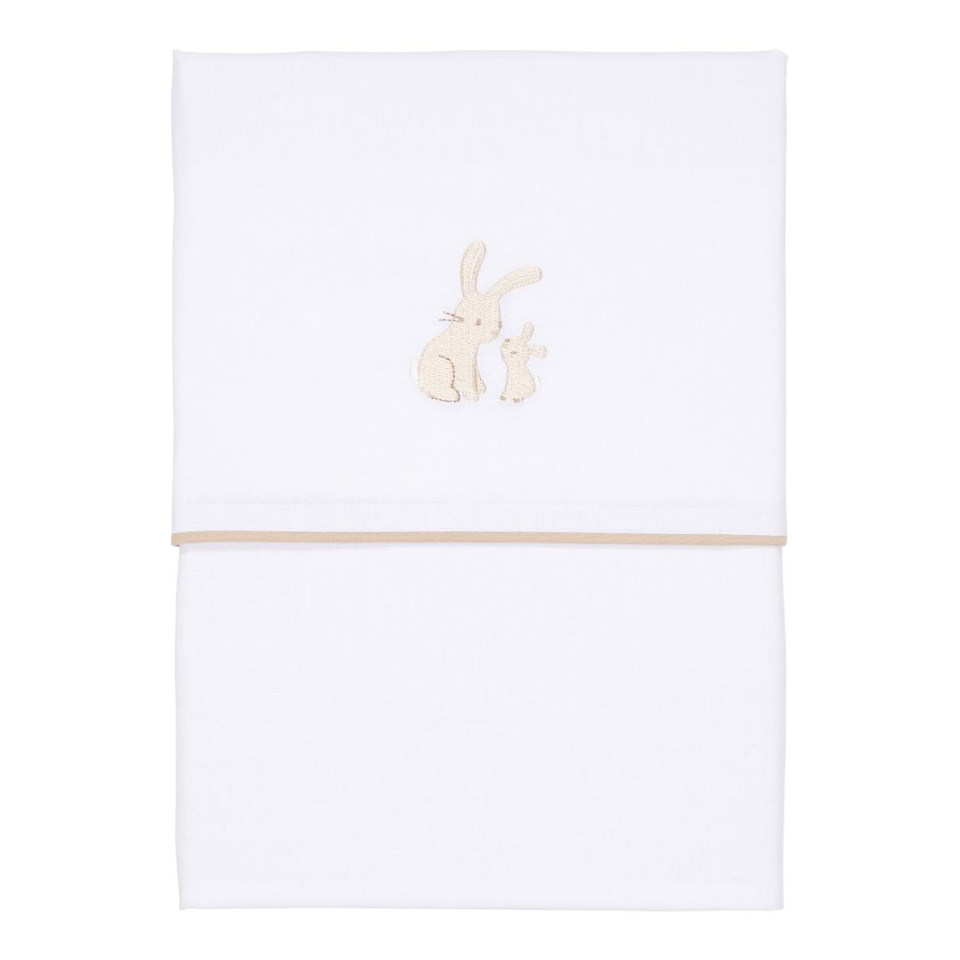 Little Dutch Wiegenlaken Baby Bunny bestickt 70 × 100 cm