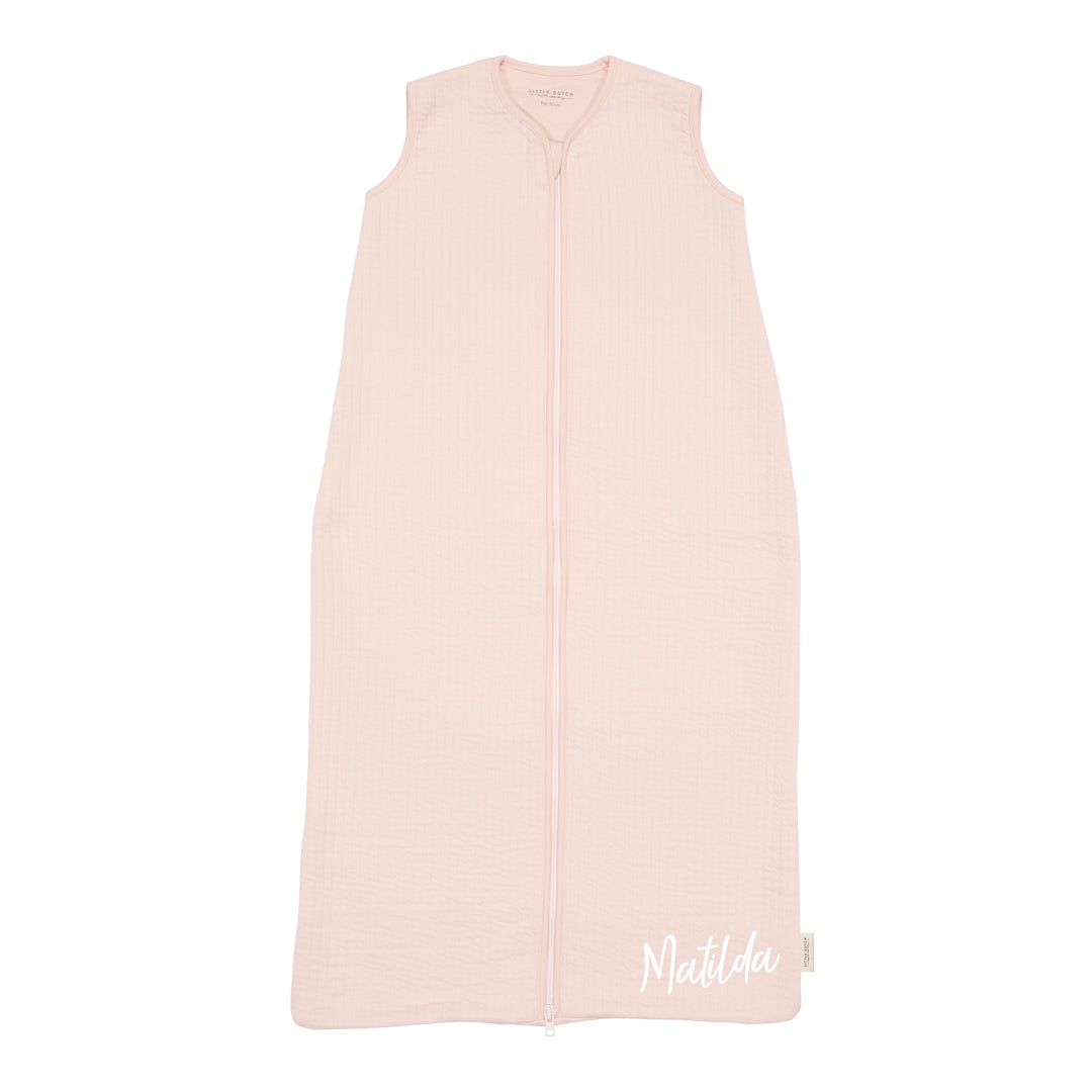 Little Dutch Sommerschlafsack Pure Soft Pink 90 cm personalisiert mit Name