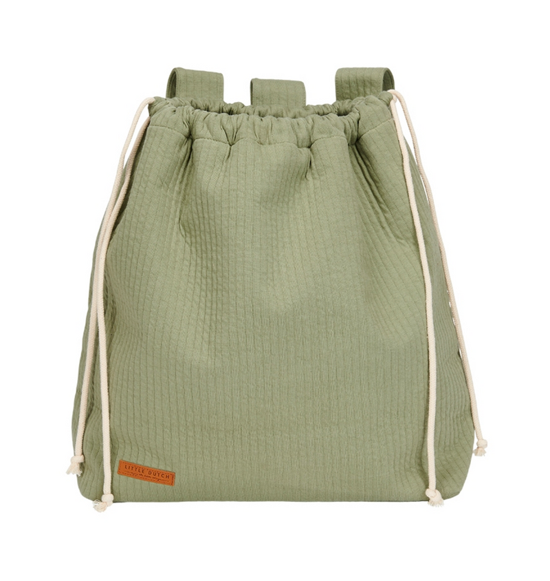 Little Dutch Spielzeugbeutel Pure Olive 40 × 50 × 15 cm