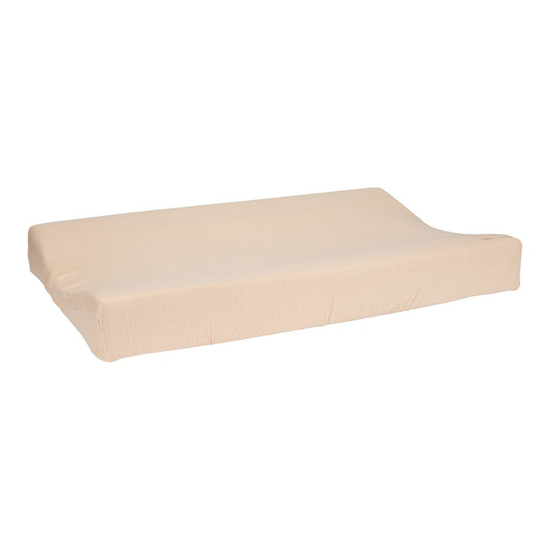 Wickelauflagenbezug Musselin Beige 50 x 70 cm von Little Dutch