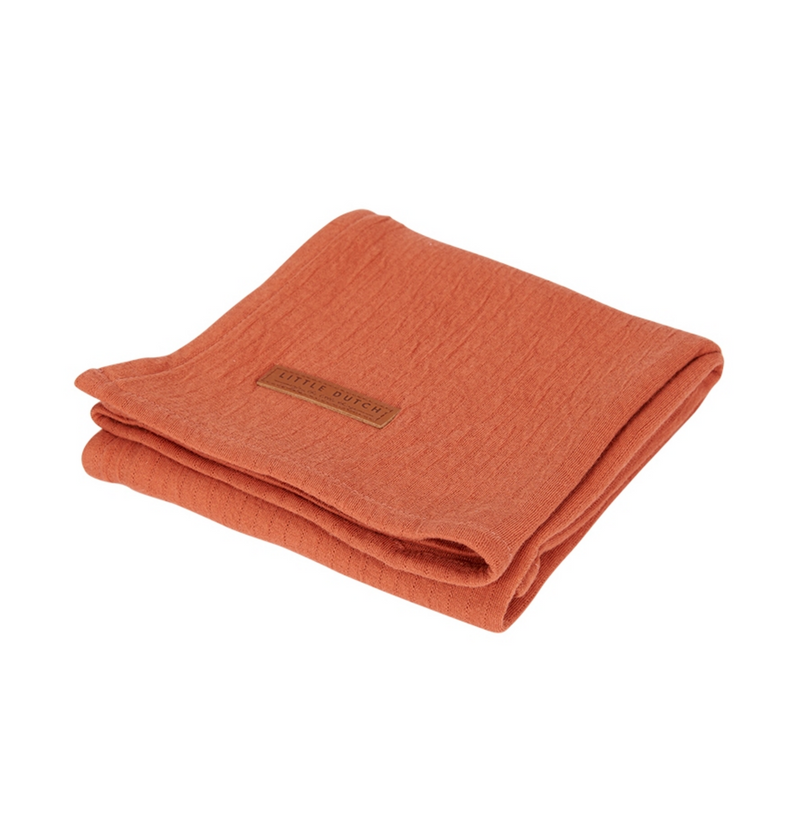 Little Dutch Musselintuch Pure Rust 120 × 120 cm