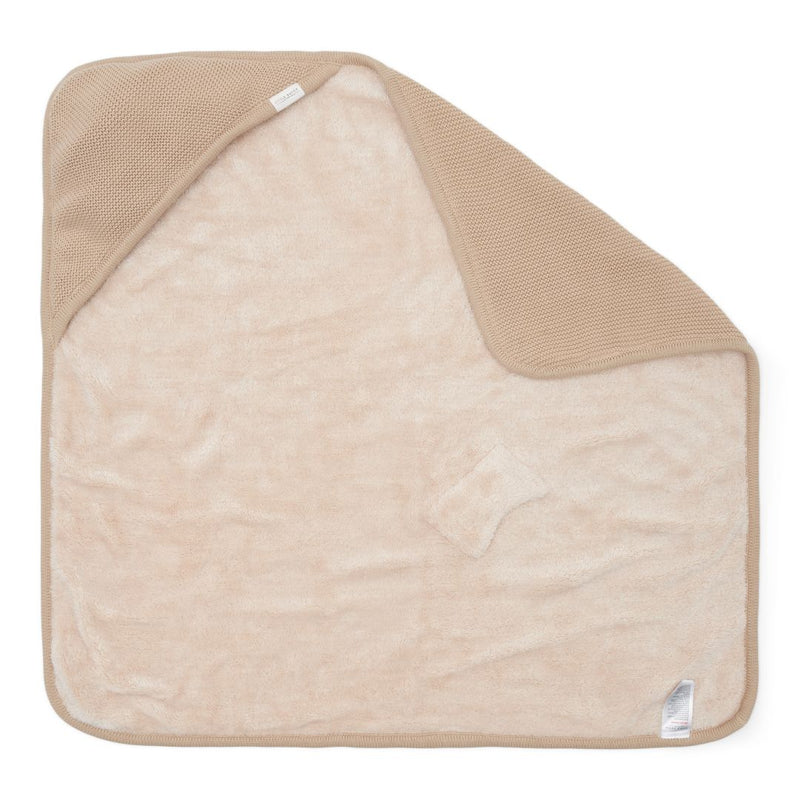 Little Dutch Gestrickte Wickeldecke Beige 75 × 75 cm