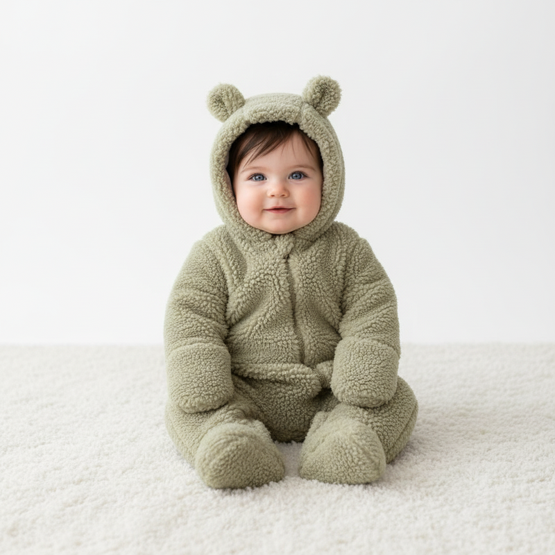Little Dutch Teddy-Strampler Soft Green Größe 50/56