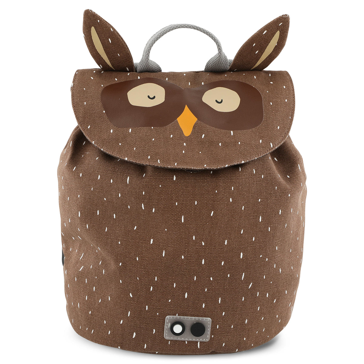 Trixie Mini-Rucksack Herr Eule für Kinder – wasserabweisender Rucksack mit Eulenmotiv und leicht bedienbarem Kordelzug