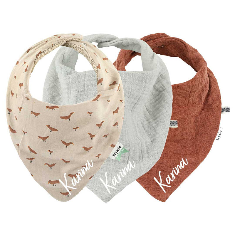 Trixie Bandana Lätzchen Babbling Birds im 3er Set