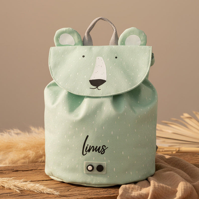 Trixie Mini-Rucksack Herr Eisbär – personalisierbar