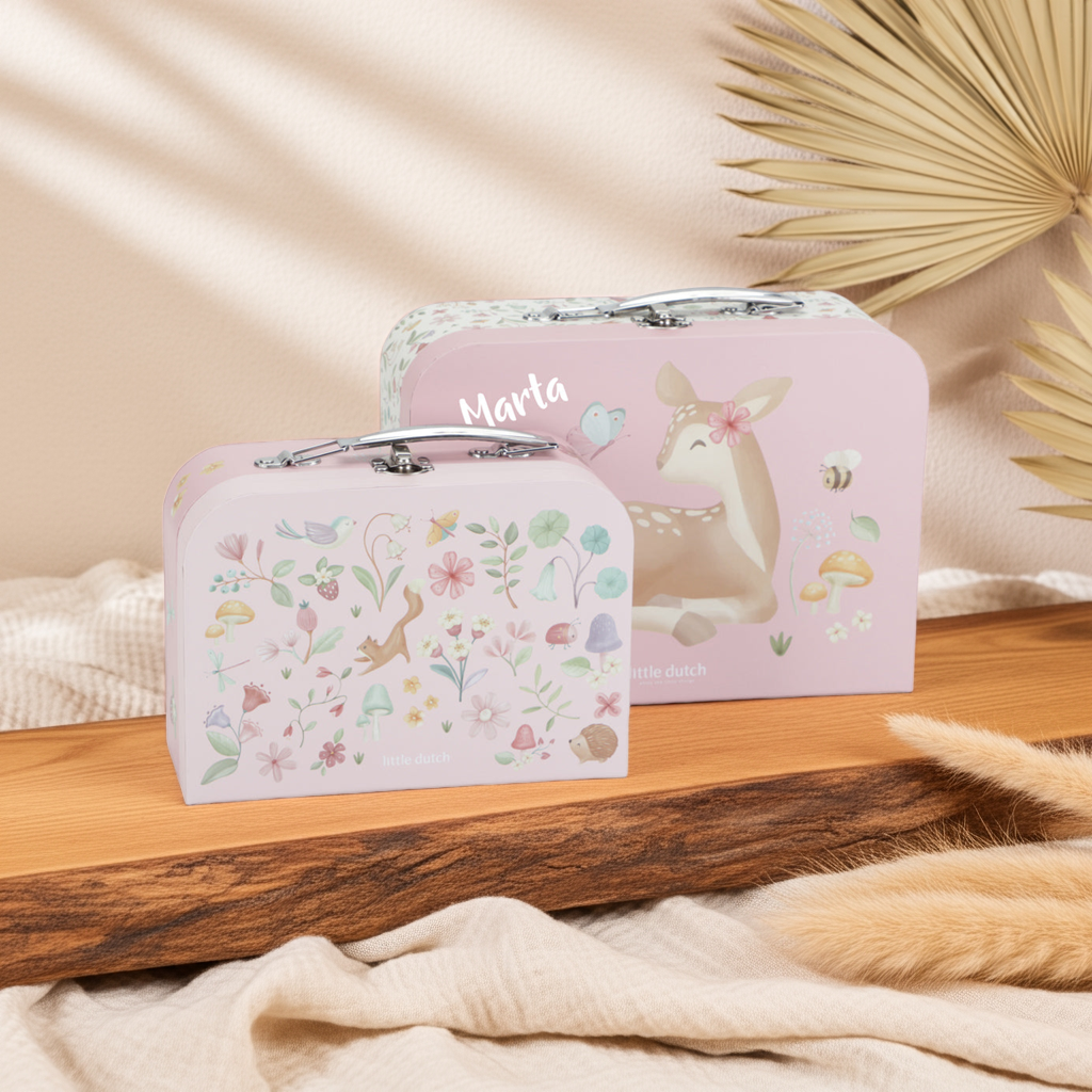 Little Dutch Kofferset Fairy Garden Rosa – personalisierbar ab 2 Jahren