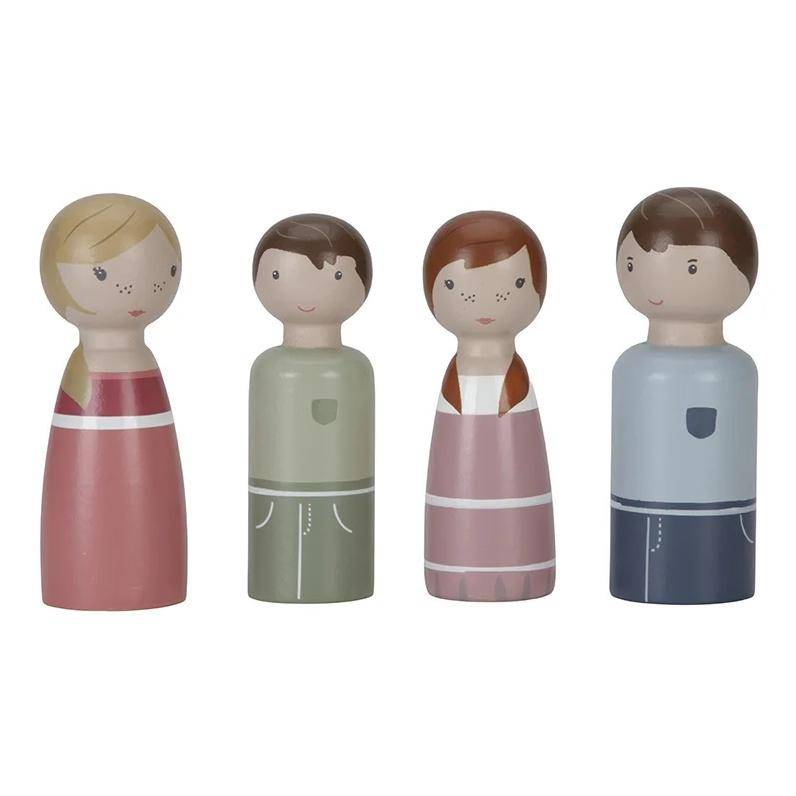 Puppenhaus-Erweiterungsset Familie Rosa von Little Dutch