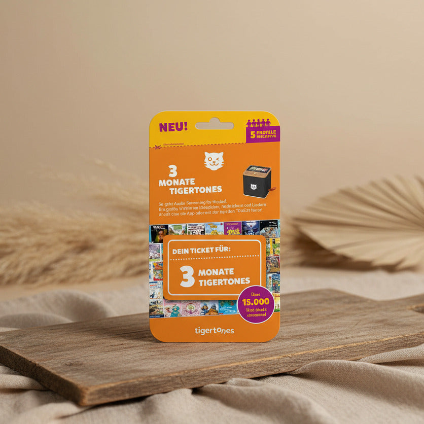Tigertones Family Tigerticket 3 Monate für bis zu 5 Profile