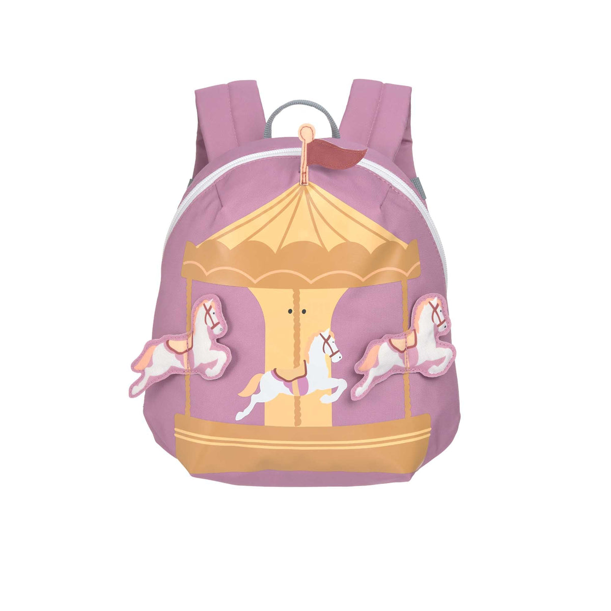 Lässig Tiny Drivers Kinderrucksack Karussell Lila mit 3,5 Liter Volumen