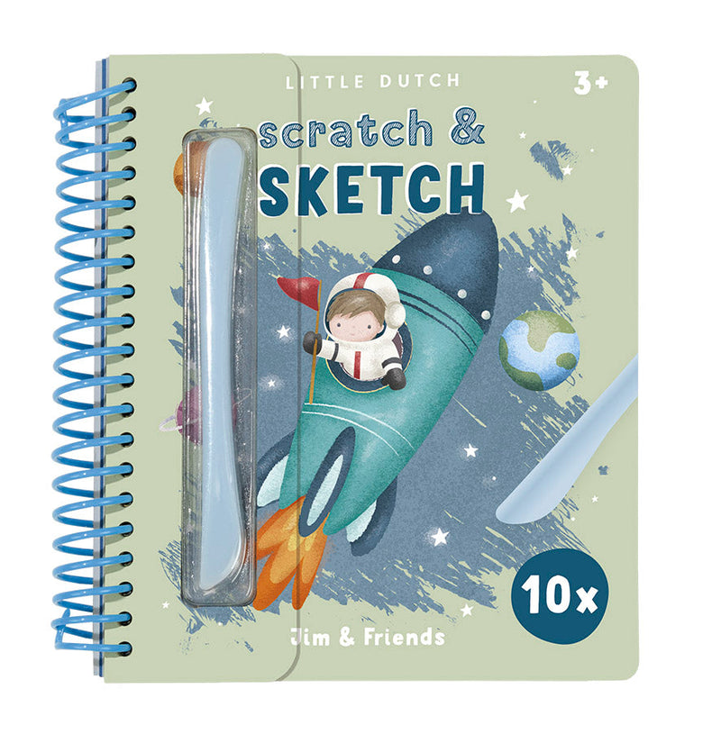 Little Dutch Kratzbuch Jim & Friends für kreative Kratzbilder