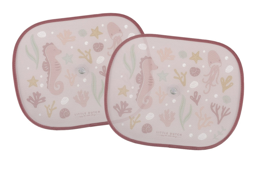 Sonnenschutz fürs Auto für Kinder mit Ocean-Dreams-Pink-Motiv