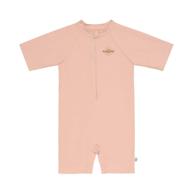 Lässig UV-Badeanzug Kurzarm Rosa in Größe 92 mit UV-Schutz 60