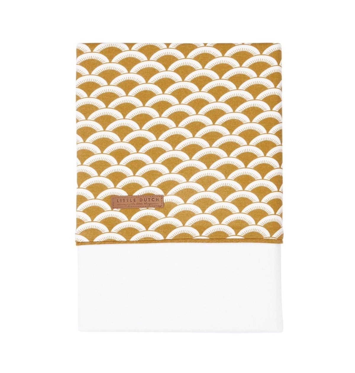 Wiegenlaken Sunrise Ocker 70 × 100 cm – Produktansicht