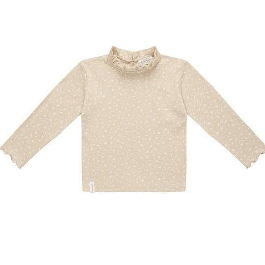 leevje Longsleeve Tiny Leaves mit Rüschenkragen Größe 74/80