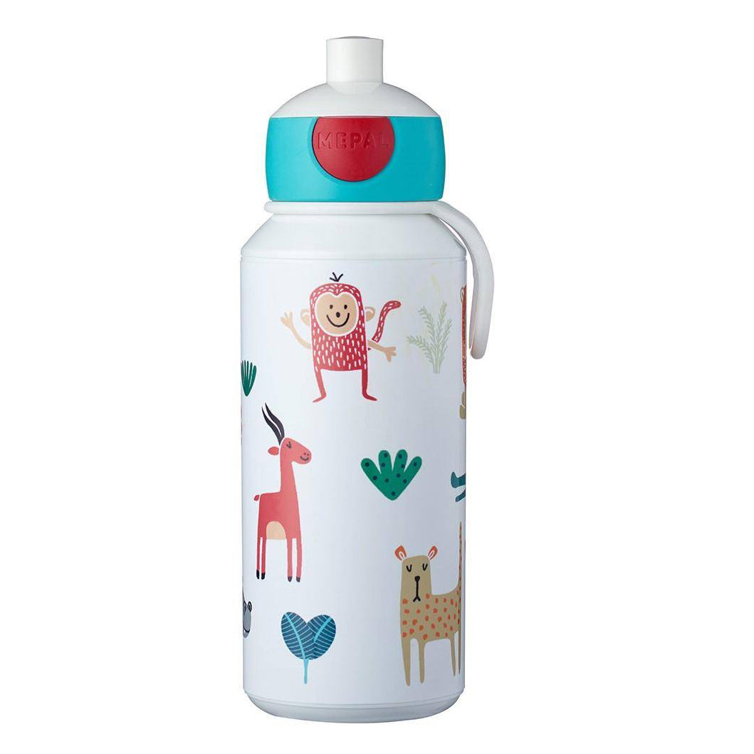 Mepal Campus Pop-Up Trinkflasche Animal Friends 400 ml mit Trageschlaufe
