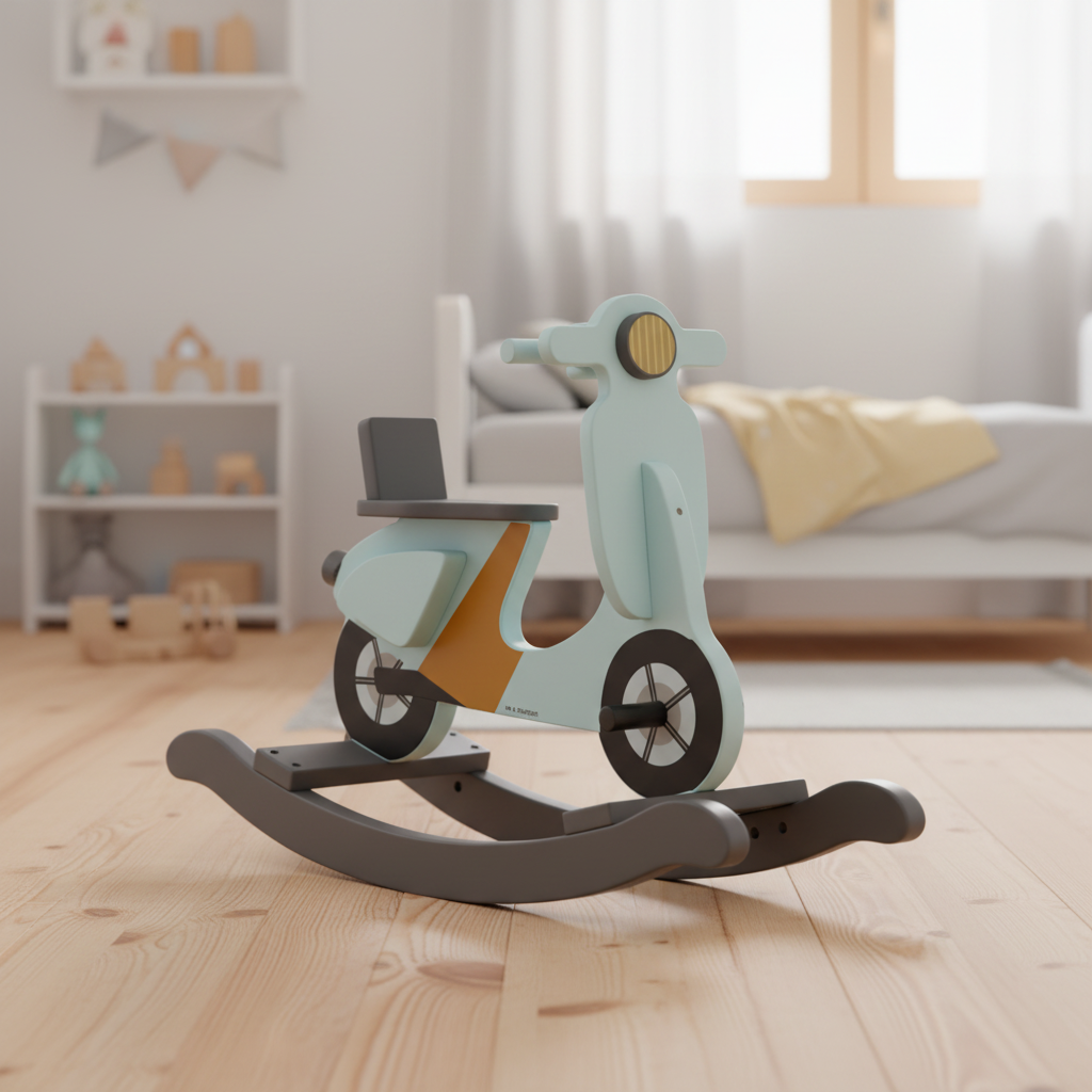 Kids Concept Schaukel-Scooter Hellblau – weitere Ansicht