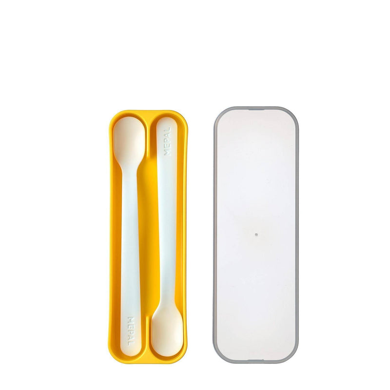 Mepal Kinder-Fütterlöffel Yellow 2er-Set