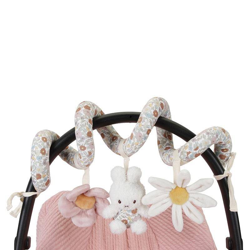 Aktivitäten-Spirale Vintage Little Flowers x Miffy – weiches Babyspielzeug zum Greifen und Entdecken