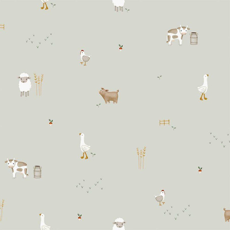 Little Dutch Vliestapete Little Farm 10 m × 53 cm mit Bauernhofmotiven