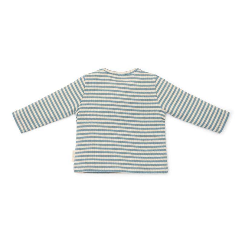 Little Dutch Langarmshirt Stone Blue Stripe in Blau mit langen Ärmeln