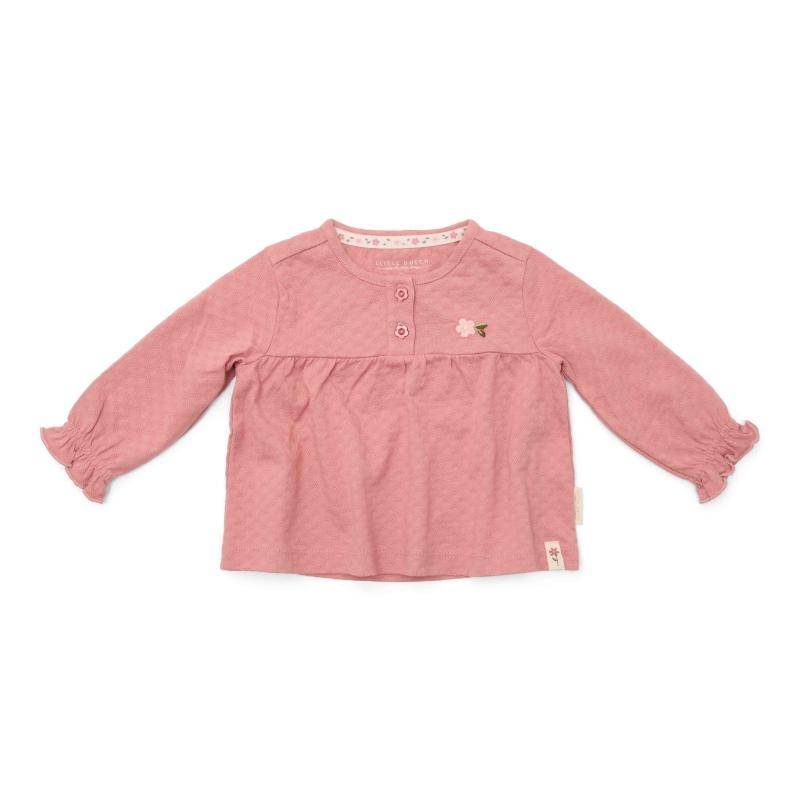 Langarmshirt Pink Blush für Babys – Vorderansicht