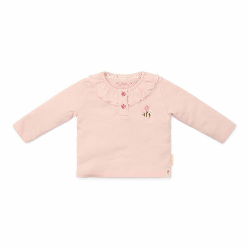 Little Dutch Baby-Langarmshirt Blossom in Rosa
