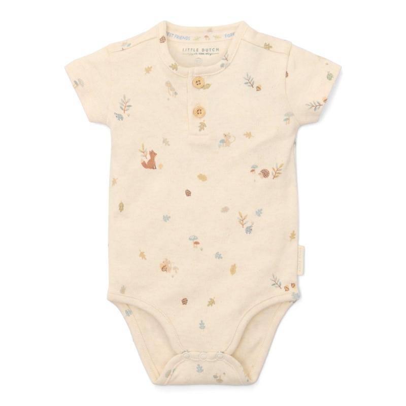 Baby-Body Forest Nature in Sand aus Bio-Baumwolle