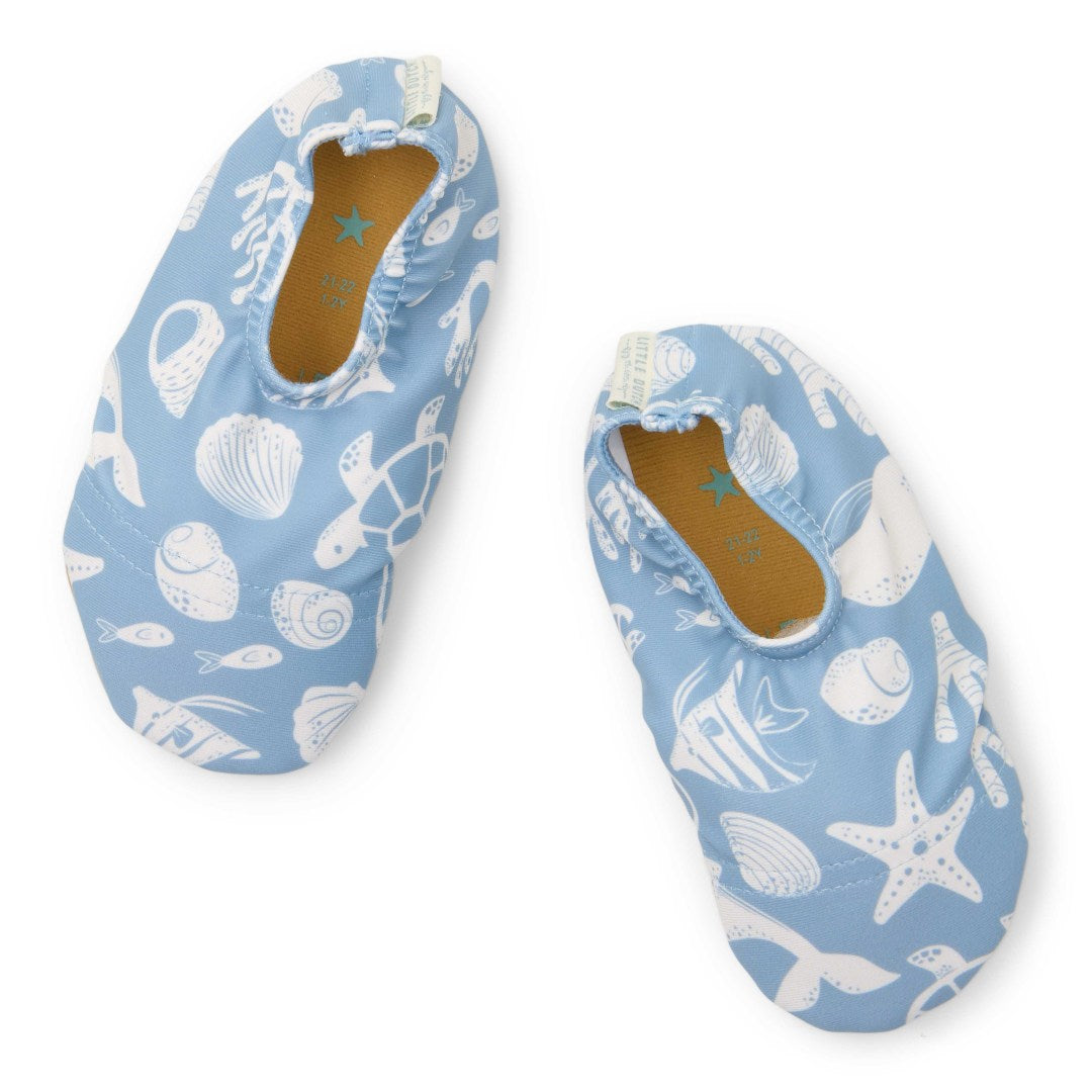 Little Dutch Badeschuhe Sea Life Ocean Blue – Paar