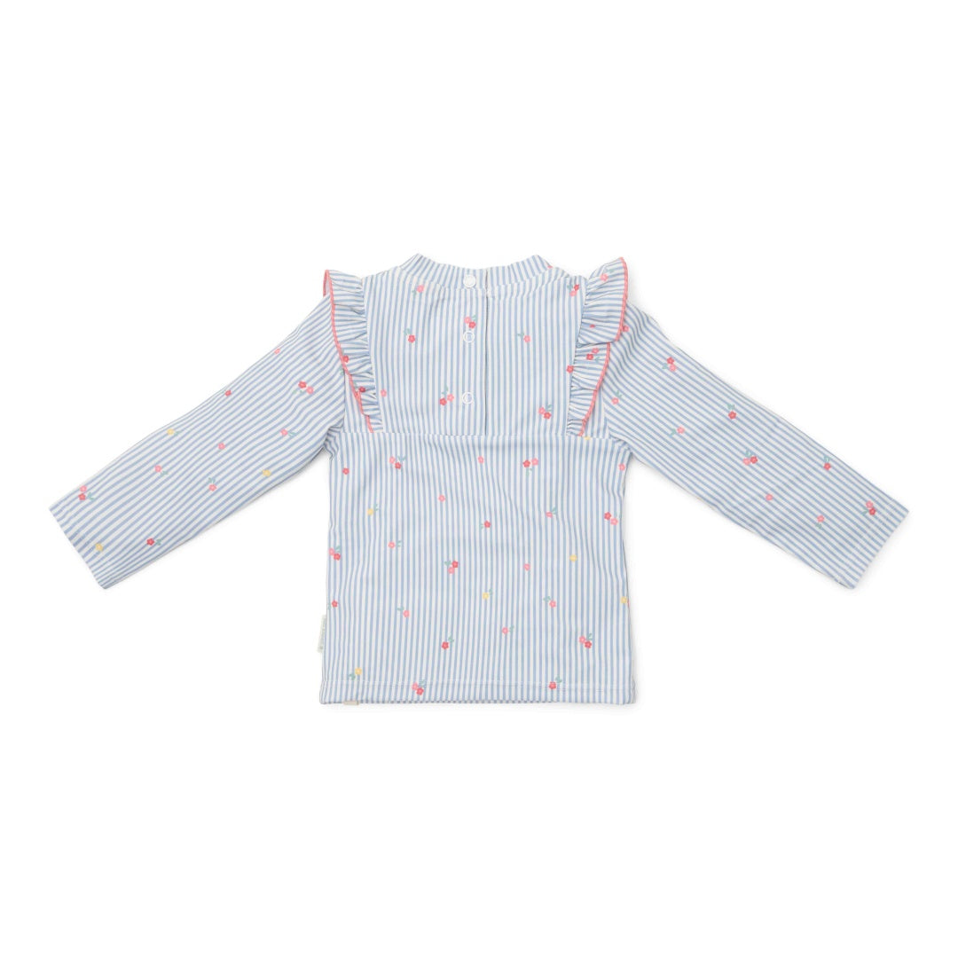 Camiseta de natación de manga larga Little Dutch Sunny Flowers Blue