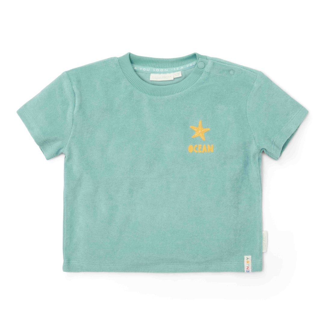 Little Dutch T-Shirt & Shorts Set Surf Blue