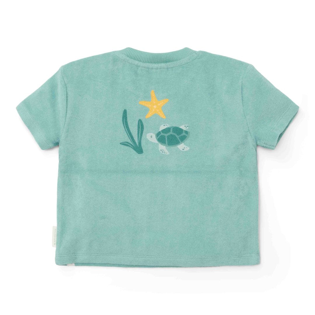 Little Dutch T-Shirt & Shorts Set Surf Blue