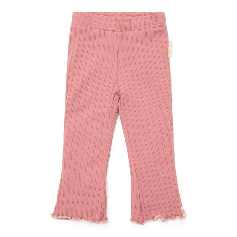 Flared Hose Pink Blush von Little Dutch – ausgestellte Kinderhose aus Bio-Baumwolle