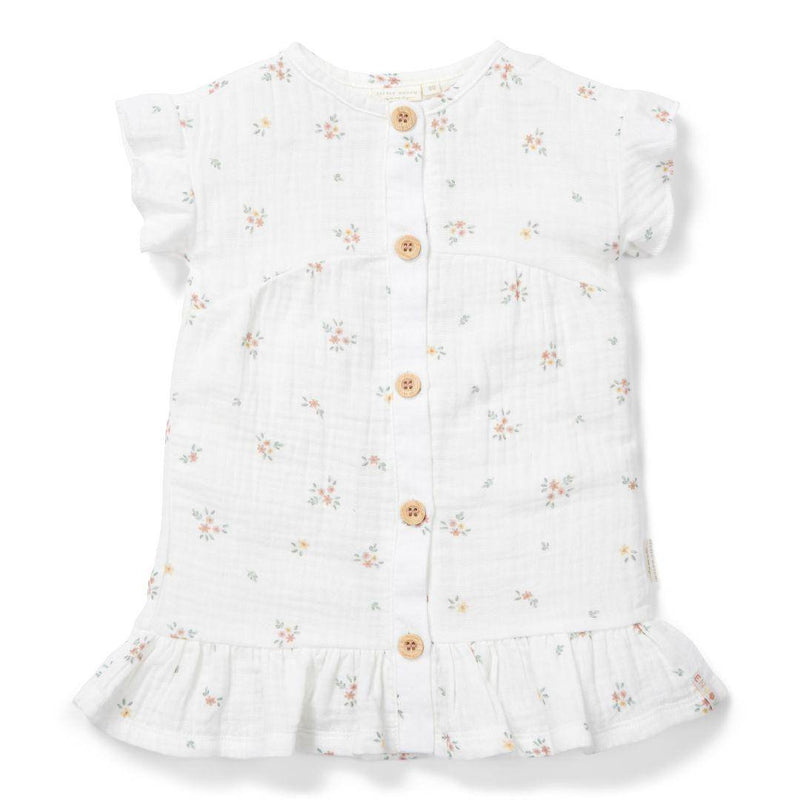 Musselin-Kleid White Meadows in Größe 80 – Vorderansicht